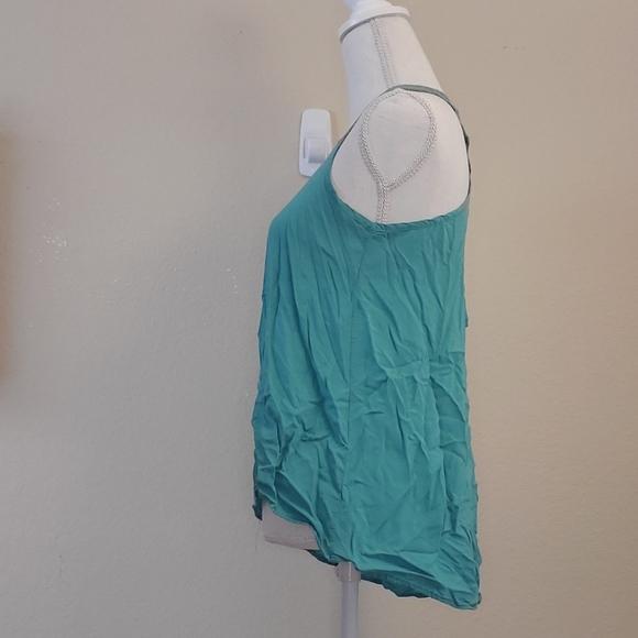 Mine teal hi lo tank top - Picture 2 of 4